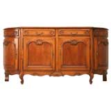 c.1930 French Louis XV Style Solid Cherry Buffet