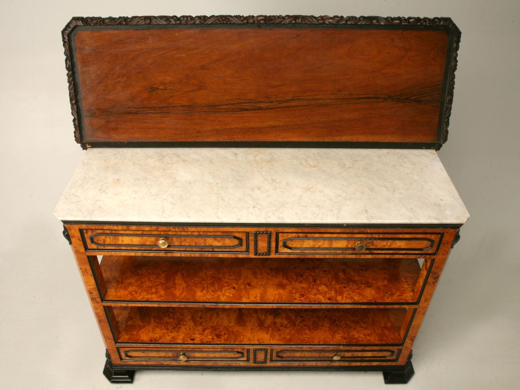 19th Century Louis Philippe Bird's-Eye Maple Server, circa 1860