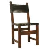 c.1930 Spanish Oak and Leather Desk Chair