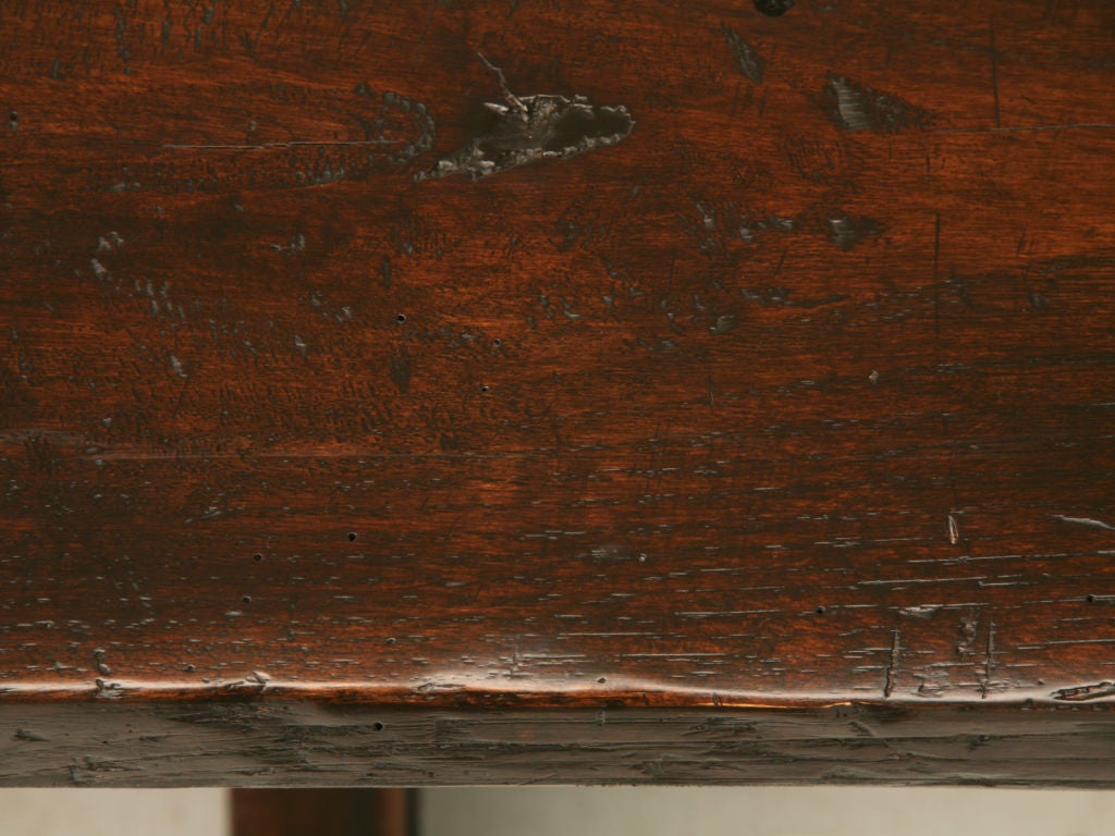 19th Century c.1820 French White Oak Farm Table