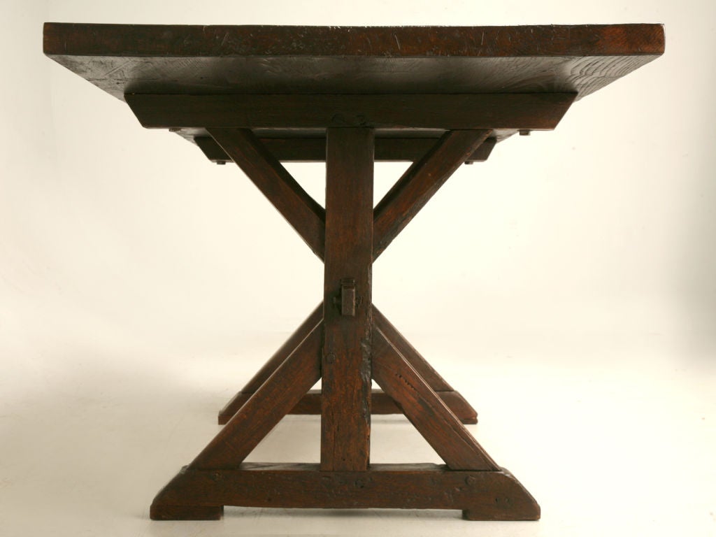 c.1820 French White Oak Farm Table 2