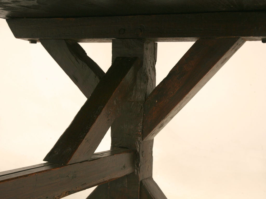 c.1820 French White Oak Farm Table 6