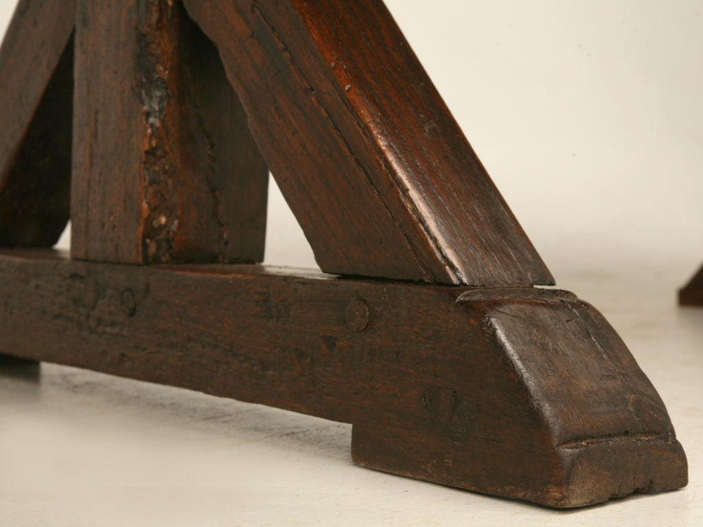 c.1820 French White Oak Farm Table 7
