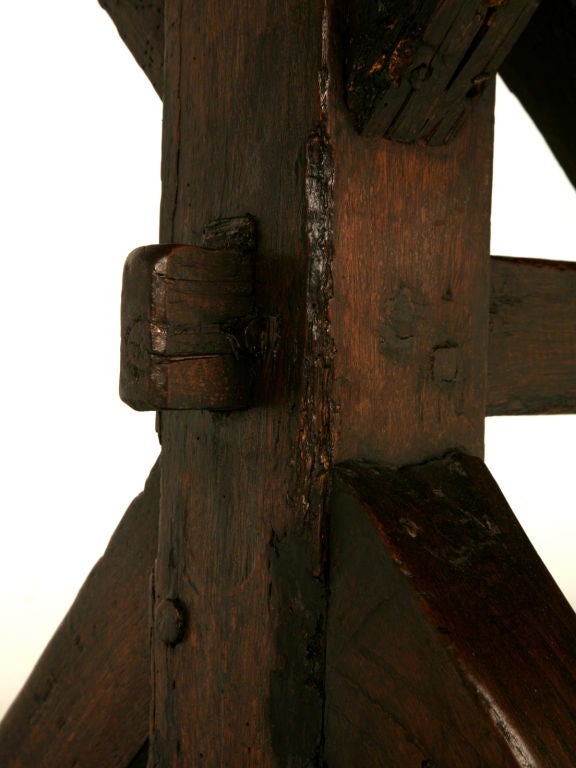 c.1820 French White Oak Farm Table 4