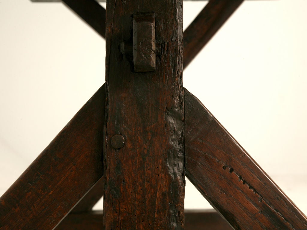c.1820 French White Oak Farm Table 5