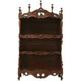 c1890's  French Oak Louis XV Plate Rack