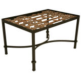 Architectural Antique French Wrought Iron Coffee/Tea/End Table
