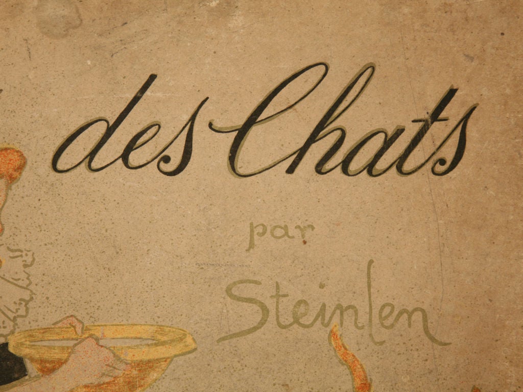 French Book Cover to Théophile Alexandre Steinlen's des Chats