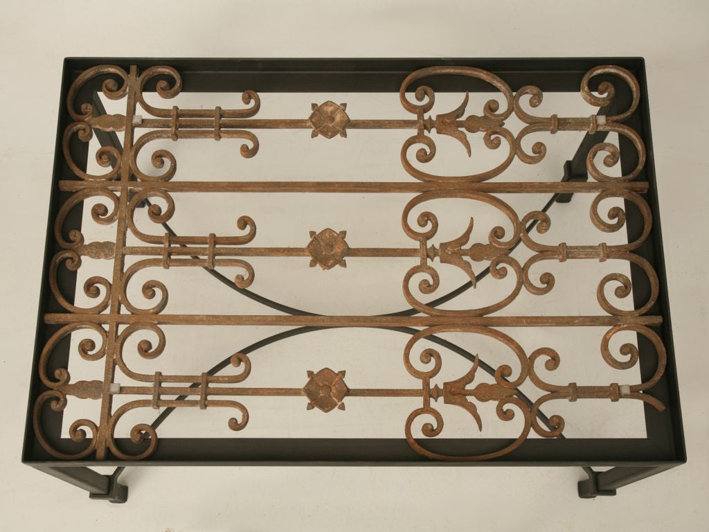c.1880 French Cast Iron Coffee Table