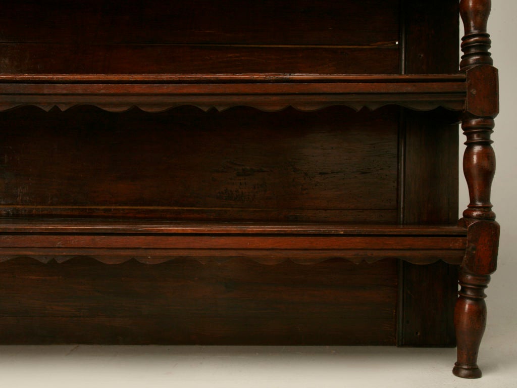 Original, 18th Century French Oak and Pine Plate Rack 1