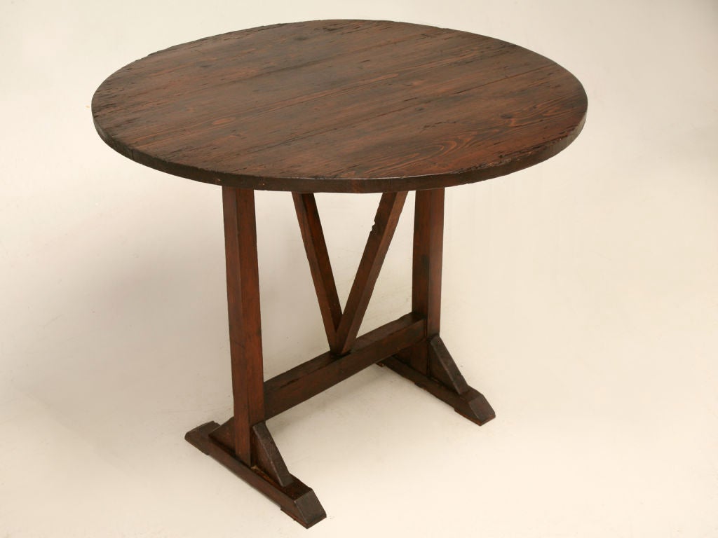 c.1900 Petite French Wine Tasting Table