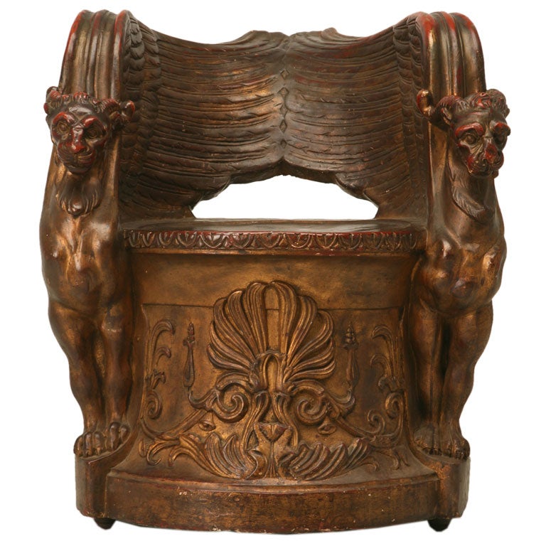 c.1973 Throne Chair From the Motion Picture "Cleopatra"