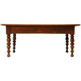 Antique c.1880 French Walnut Coffee Table