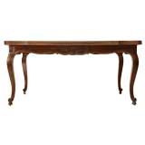c.1930 French Cherry Draw Leaf Dining Table