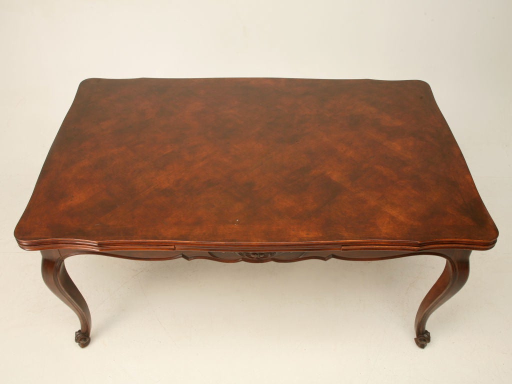 c.1930 French Cherry Draw Leaf Dining Table 1