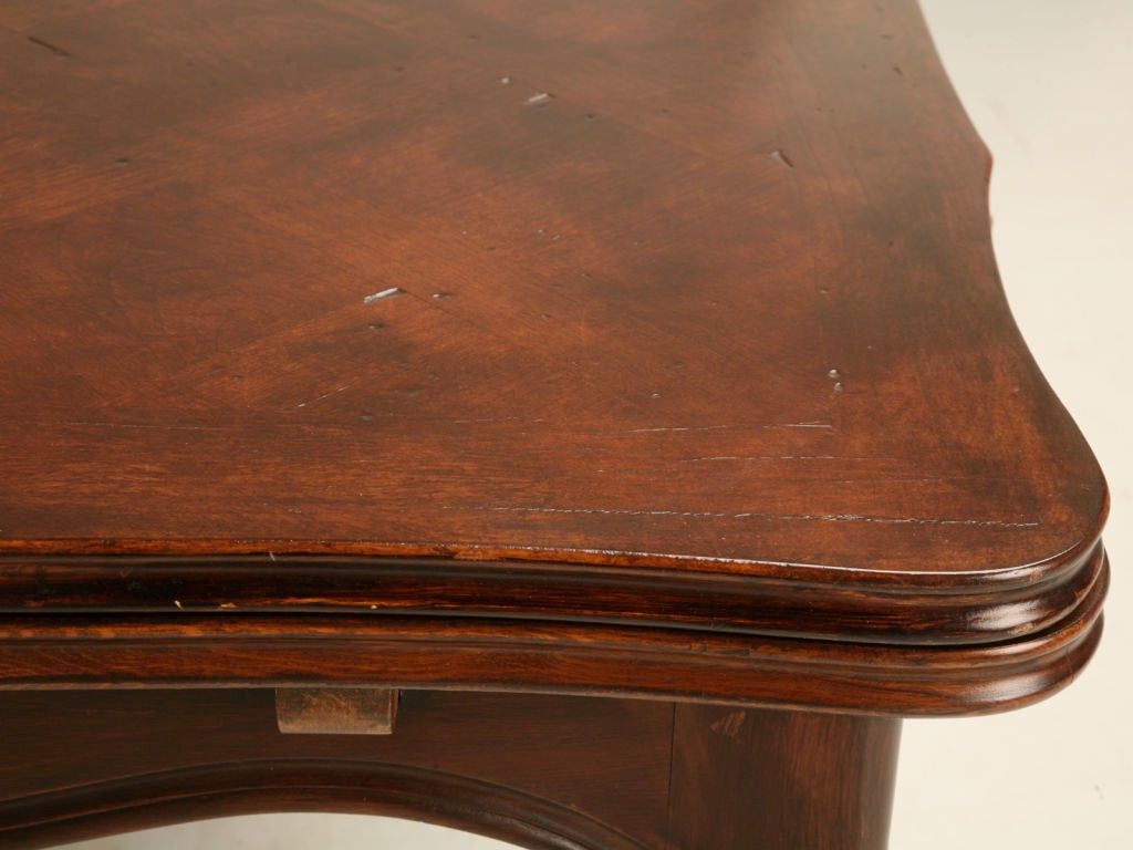 c.1930 French Cherry Draw Leaf Dining Table 3