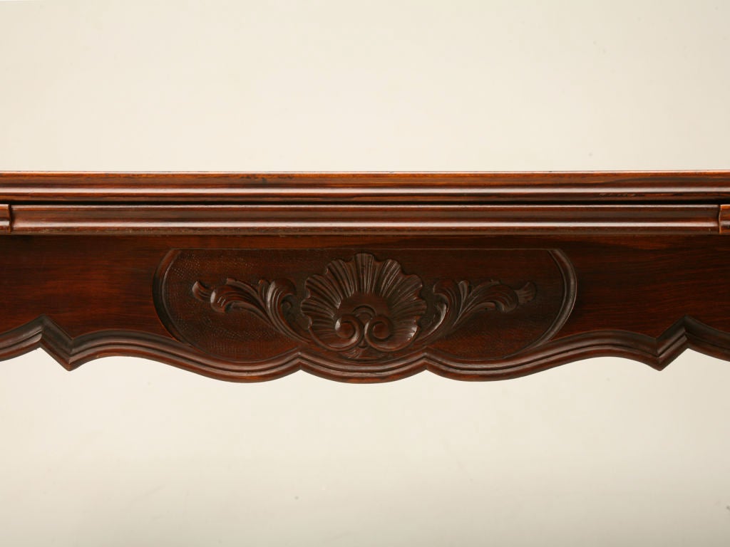 c.1930 French Cherry Draw Leaf Dining Table 4
