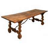 c.1800 Spanish Lyre Leg Dining/Sofa Table