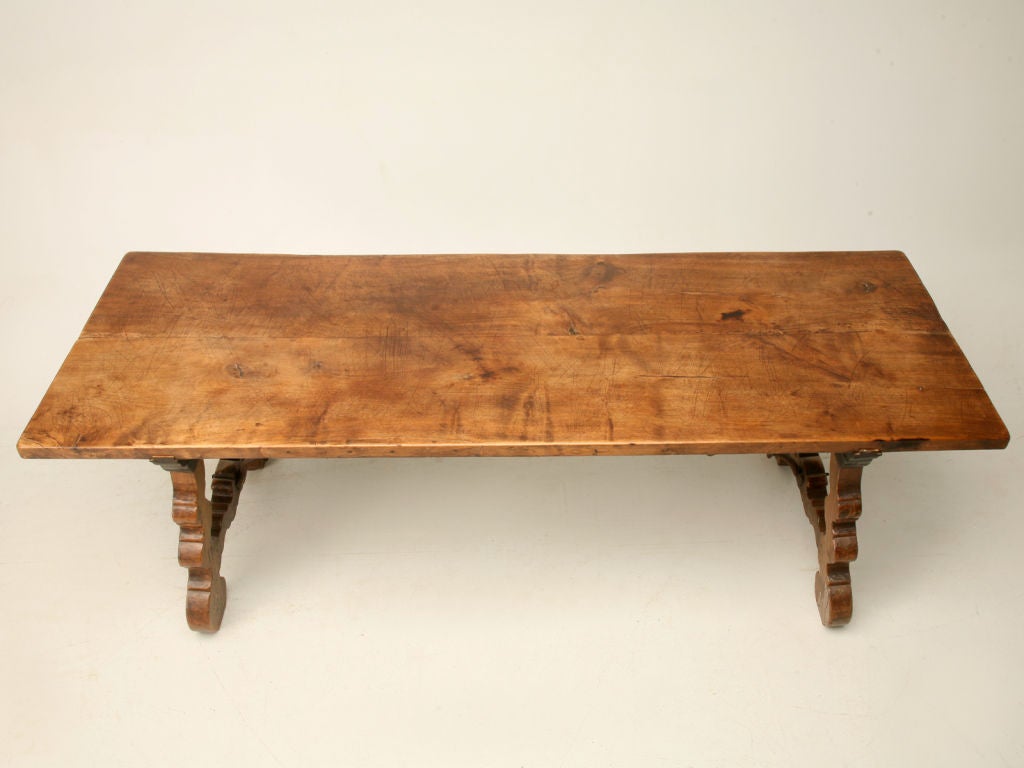 c.1800 Spanish Lyre Leg Dining/Sofa Table