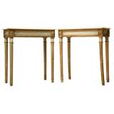 c.1840 Pair of All-Original French Louis XVI Console Tables