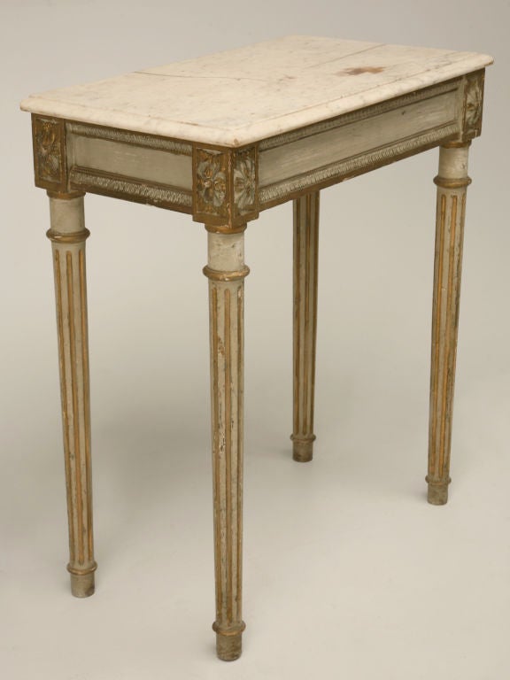c.1840 Pair of All-Original French Louis XVI Console Tables