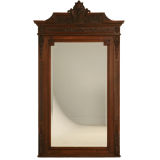 c.1880 French Walnut Henri II Mirror