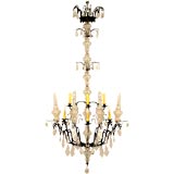 c.1780 Bronze and Crystal Chandelier from a French Château