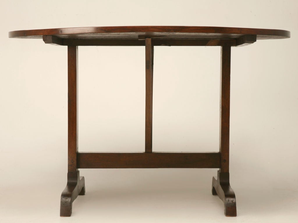 c.1870 Antique French Walnut Wine Tasting Table 7