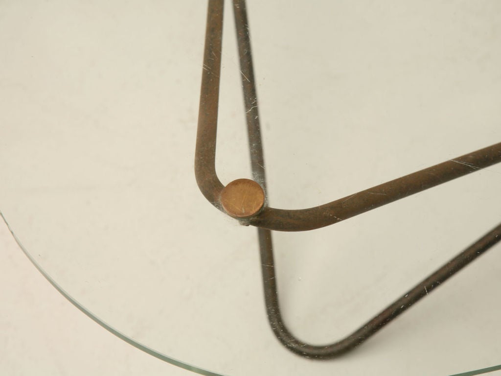 1950's French Pierre Guariche Metal & Glass Atomic Coffee Table 1