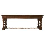 c.1780 Hand-Carved Spanish Oak Console Table