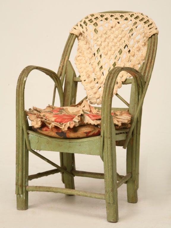 c.1920 Frech Art Deco Doll in Chair 3