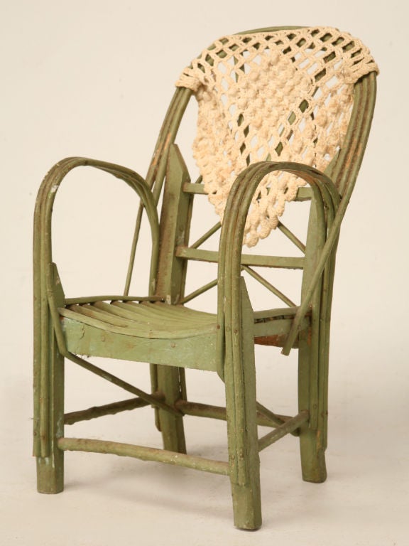 c.1920 Frech Art Deco Doll in Chair 4