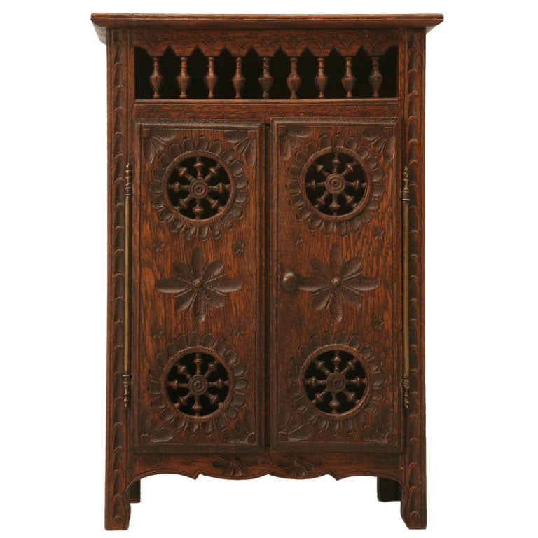 c.1890 French Miniature Armoire Salesman's Sample