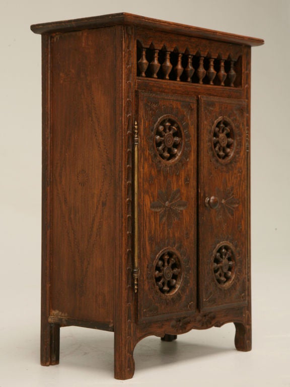 20th Century c.1890 French Miniature Armoire Salesman's Sample