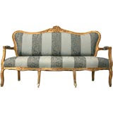 c.1920 Gilded Louis XV Style Settee