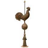 Antique 19th Century French Zinc Weathervane/Lamp