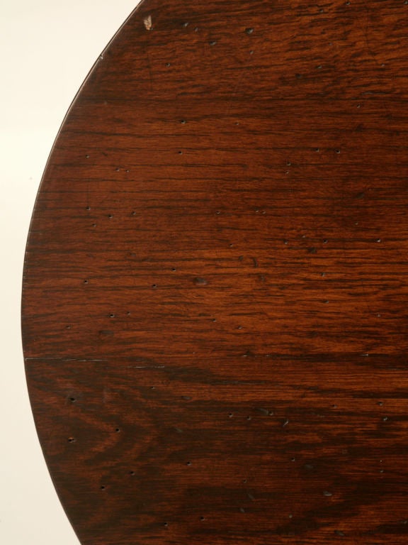 c.1940 Miniature French White Oak Wine Tasting Table