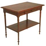 c.1870 French Oak 
Mahogany Marquetry End Table