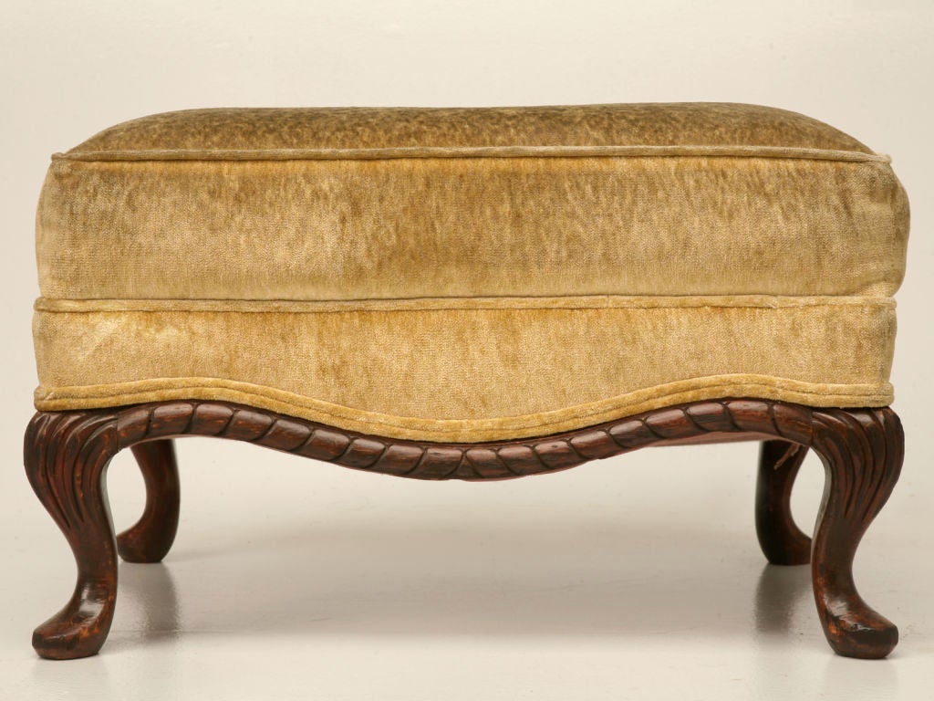 c.1920 Continental Mahogany Ottoman