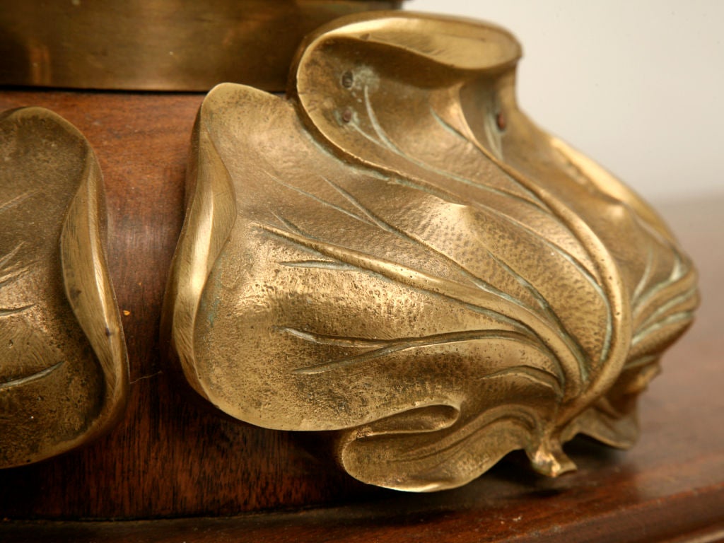 Antico tavolo da console in mogano, bronzo e onice in stile Art Nouveau c1890-1900 in vendita 3