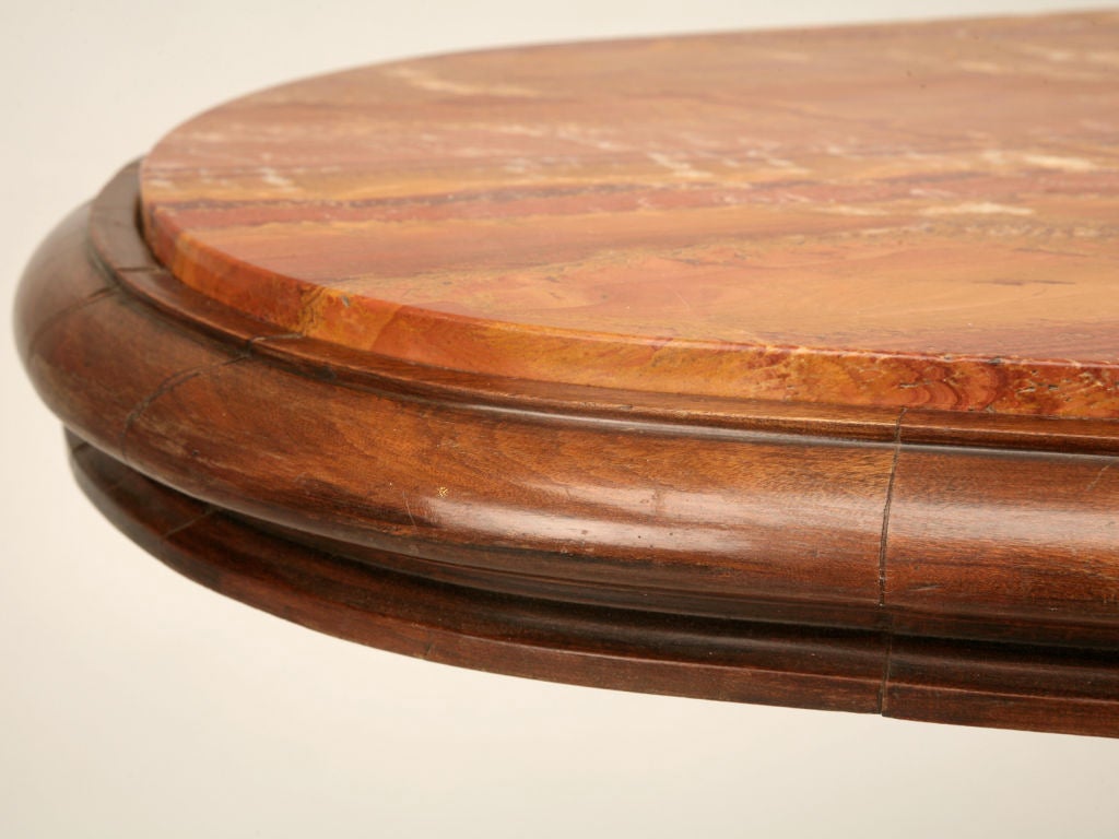 XIX secolo Antico tavolo da console in mogano, bronzo e onice in stile Art Nouveau c1890-1900 in vendita