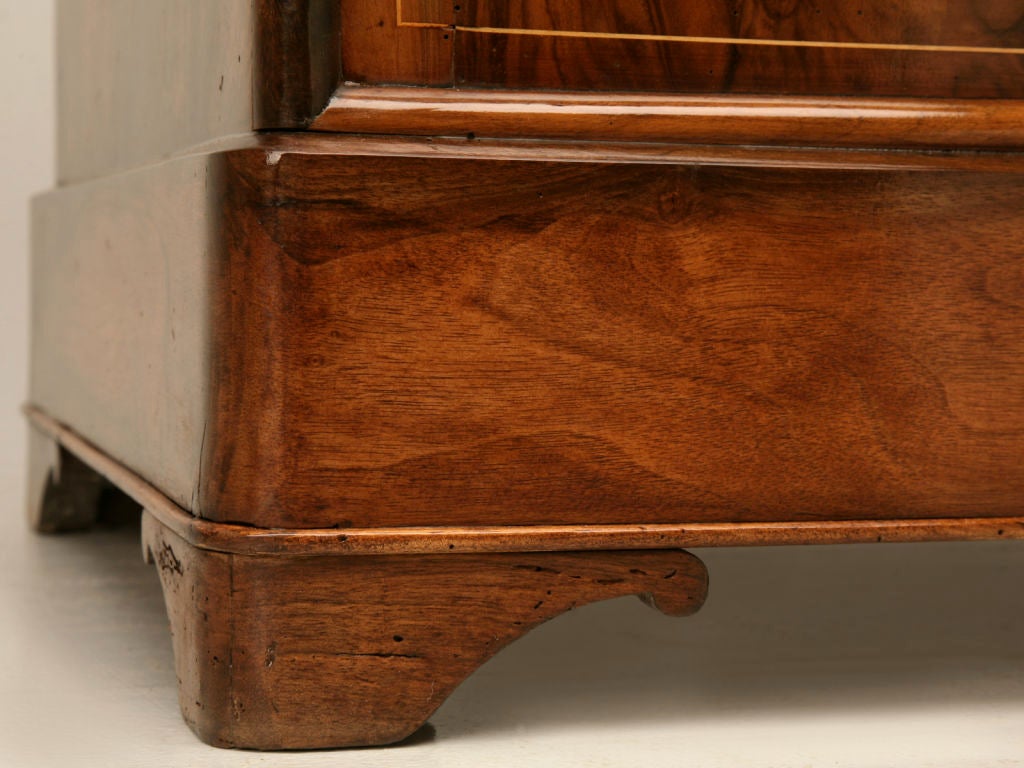 c.1870 French Book-Matched Burled Walnut 3/4 Scale Commode 6