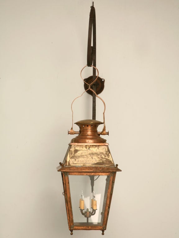 c.1910 French Copper Lantern