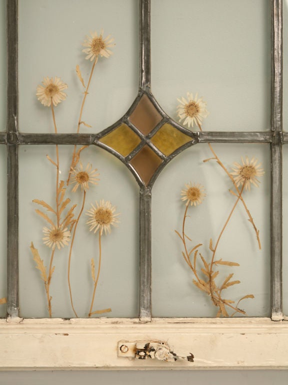 pressed flower stained glass