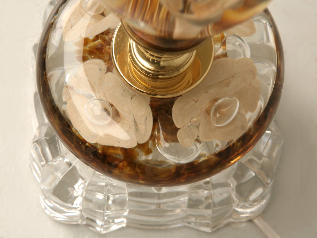 c.1950 Paperweight Lamp w/Original Finial 4