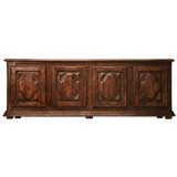 c.1880 French White Oak Louis XIII Buffet