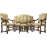 c.1930 Set of  8 Louis XIII Style Dining Chairs
