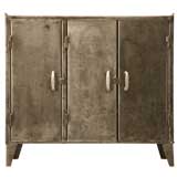 c.1930 French Industrial Steel Cabinet