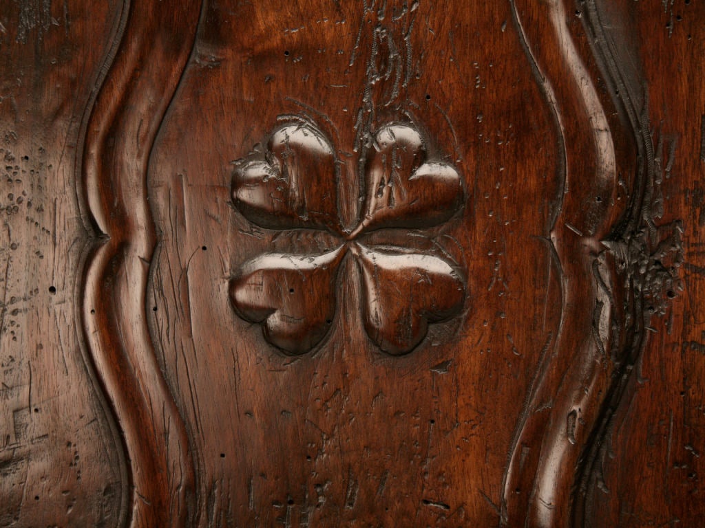 c.1910 Spanish Solid Oak Sideboard w/18th C. Appearance In Good Condition In Chicago, IL