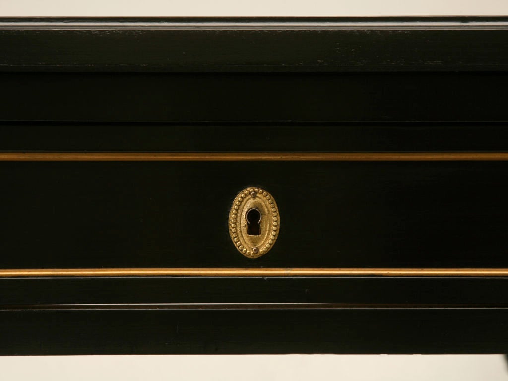 c.1940 French Louis XVI Ebonized Desk 2
